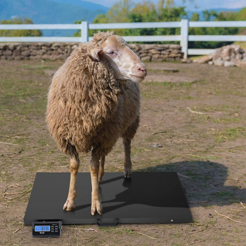 TUFFIOM 1100Lbs Pet Scales Electronic Stainless Steel Platform Heavy Duty Vet Animal Scale